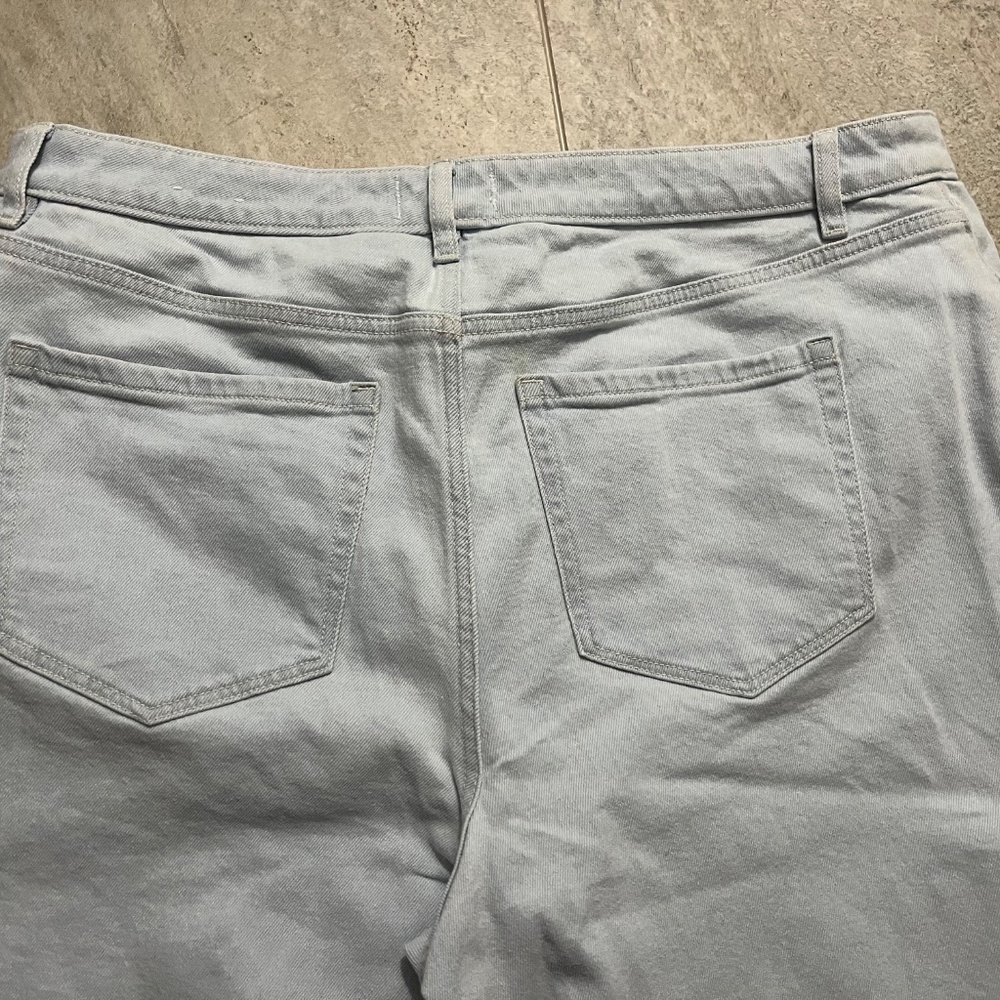 BOYFRIEND CAPRI SIZE 18 WITH SPARKLES (slightly wrinkled NWOT) - Picture 6 of 9